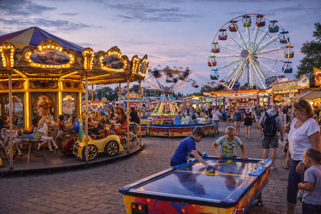 Wesoły park rozrywki w Mielnie